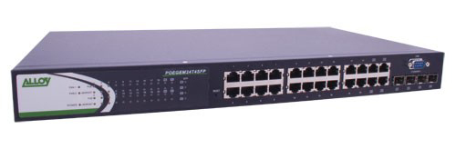 Alloy 24 Port POE VoIP Switch with 2 uplink ports